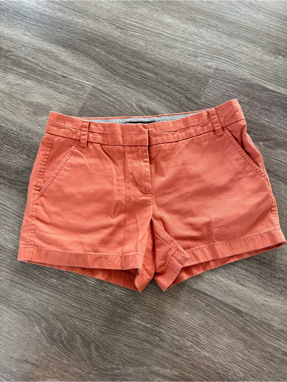J. Crew Coral Cotton Chino Shorts